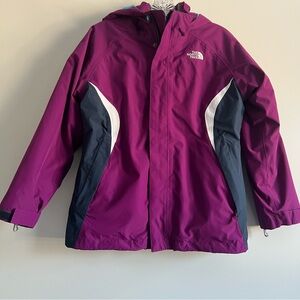 The North Face Kids' Magenta and Blue 3-1 Triclimate
